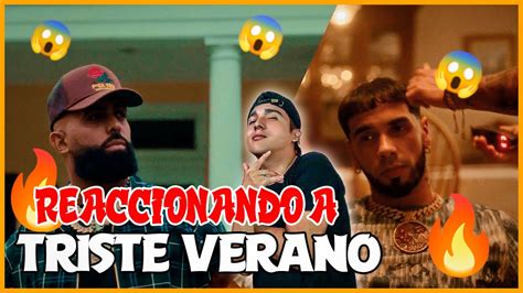 Eladio Carri N Ft Anuel Aa Triste Verano Opini N Reacci N