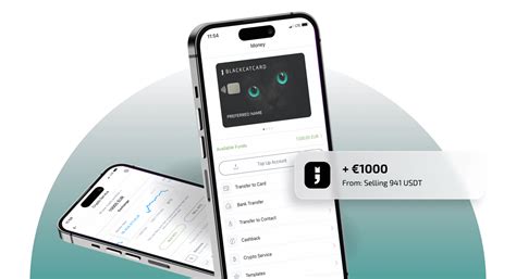 Convert crypto to cash fast and easily via Blackcatcard mobile banking