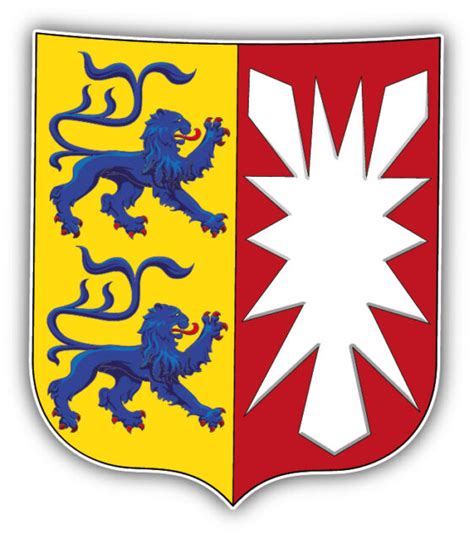 Schleswig Holstein State Coat Of Arms Germany Car Sticker 3 5 Or