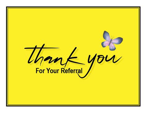 Thank You For Your Referral Postcard Crownmax