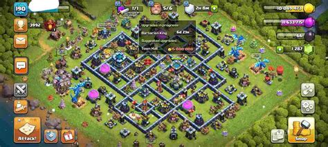 COC TH13 FULLY MAX LEVEL190 KB74 AQ75 GW50 RC25 Clash Markets