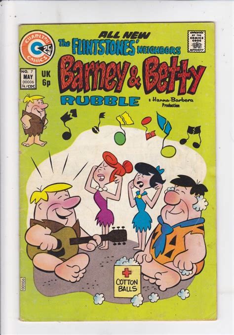 Barney And Betty Rubble 7 Comic Books Bronze Age Charlton