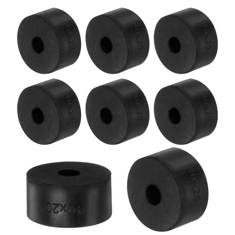 8 Packs Rubber Spacers 40mm Od X 10mm Id X 20mm Height Anti Vibration