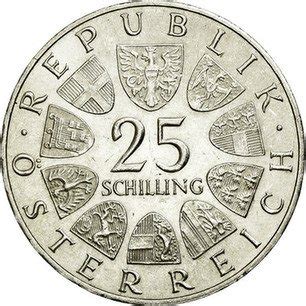 Austrian Silver Schilling Th Anniversary Vienna Technical High