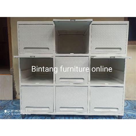 Jual Lemari Pakaian CLUB FLIP 3 SUSUN Lemari Plastik Meja Tv Rak