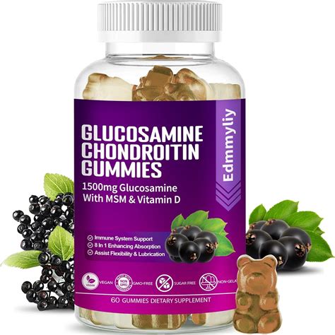 Amazon Edmmyliy Glucosamine Chondroitin Msm Gummies For Adults