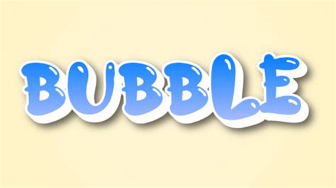 34 Bubble Style 3D Text Effect Generator