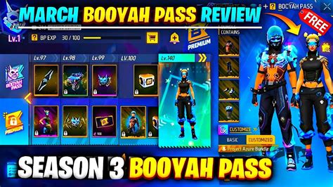 MARCH BOOYAH PASS FREE FIRE 2023 SEASON 3 BOOYAH PASS FREE FIRE