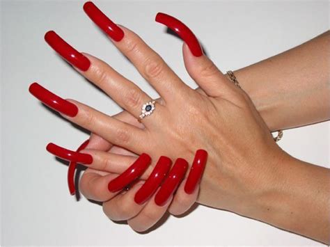 Pin by lajos kato on Mentéseim Long red nails Red acrylic nails