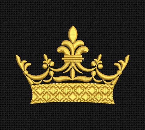 Embroidery Design Crown Embroidery Designs Royal Etsy