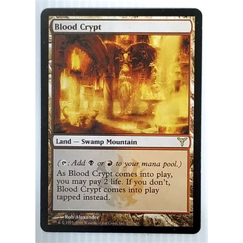 Mtg Card Black Core Legacy Set Land Swamp Mountain Blood Crypt