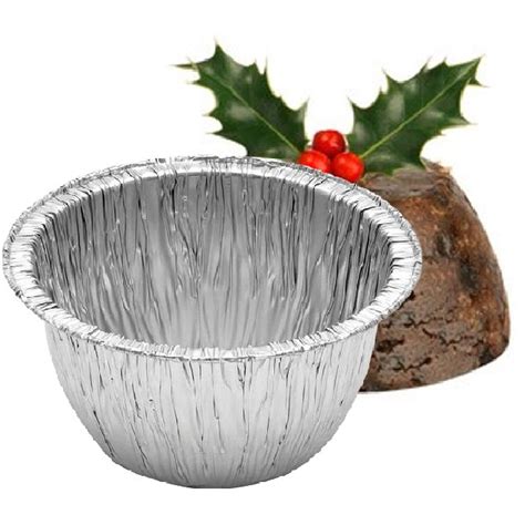 2x 2lb Foil Pudding Basins Aluminium Foil Baking Dishes Christmas