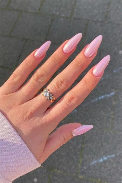 The Best Pink Almond Shaped Nails This Summer Vernis Ongles