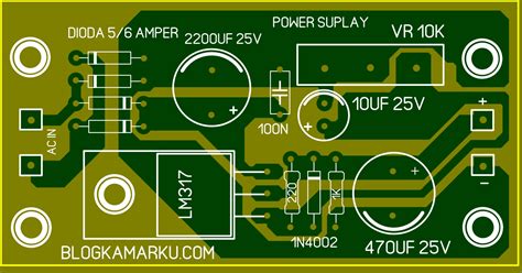 Rangkaian Power Supply Volt Ampere Sederhana Blogkamarku