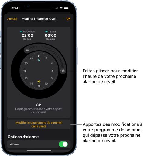 Régler une alarme sur liPhone Assistance Apple TN