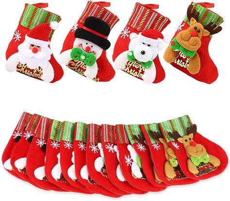 Mini Christmas Stocking Dreampark 16 Pack Xmas Stocking