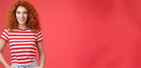 Free Photo Sassy Confident Cheeky Goodlooking Redhead Curlyhaired