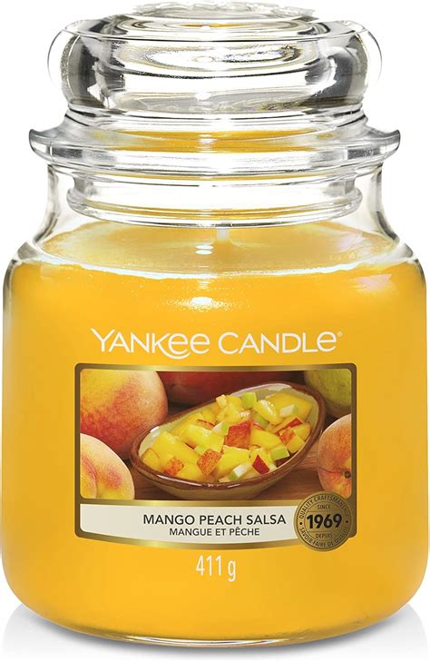 Amazon De Yankee Candle Duftkerze Im Glas Mittelgro E Im Glas