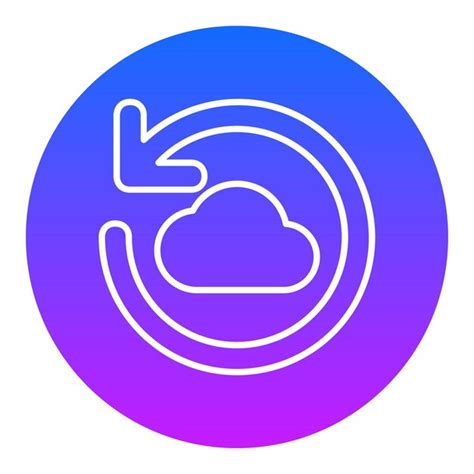 Premium Vector Cloud Backup Icon