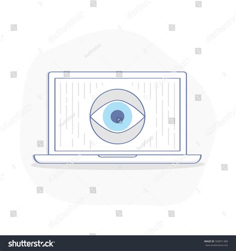 Big Brother Electronic Eye Concept Technologies Stock Vector (Royalty ...