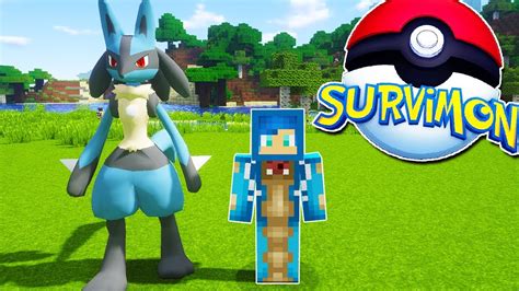 CAPTURO A MI POKEMON FAVORITO SURVIMON ONLINE MINECRAFT PIXELMON