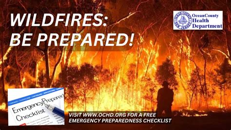 Important Health Tips And Ways To Protect You And Your Home From Wildfires Ocean County Health