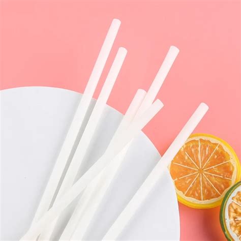 Biodegradable Compostable Straw Individually Packaged Custom Straws PLA