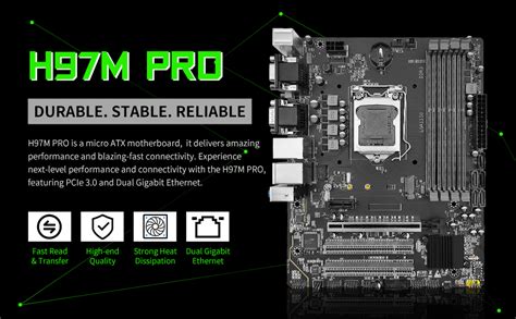 SHANGZHAOYUAN H97M PRO Motherboard Micro ATX LGA 1150 Motherboard With