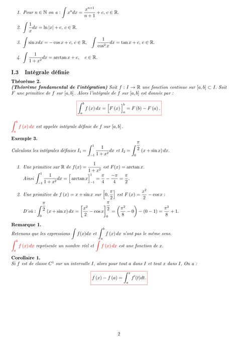Solution Chapitre 1 Calcul Integral Partie 1 Studypool