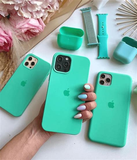 Buy Iphone Liquid Silicone Case Mint Green