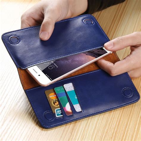 Floveme Genuíno Caso Bolsa De Couro Para O Iphone 7 6 S 6 Plus 5s Se Para Samsung Galaxy Note 7