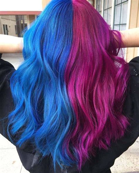 Med Tech Запись со стены Split Dyed Hair Hair Dye Colors Split Hair