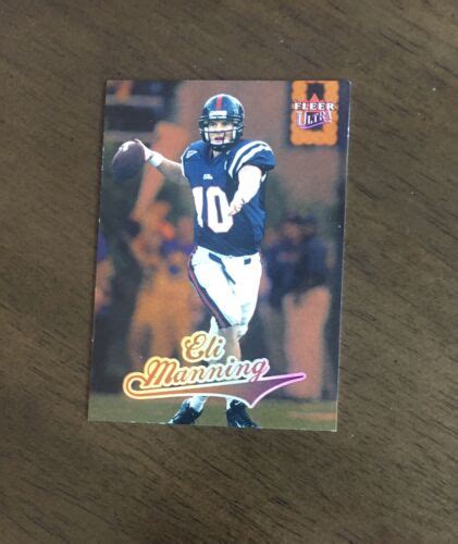 Eli Manning 2004 Fleer Ultra Rookie Card 201 Ebay