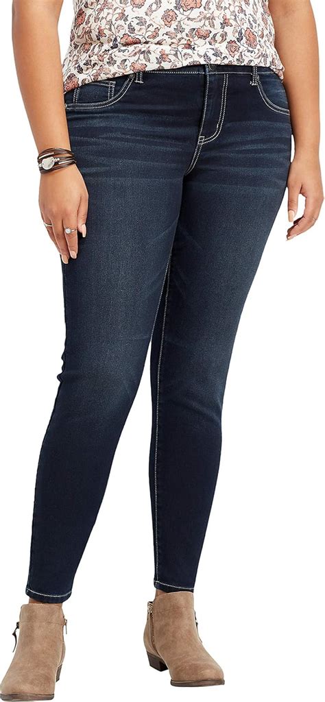 Maurices Womens Dark Wash Jegging Plus Size Super Soft Denimflex Mid