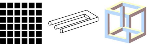 Optical Illusions - Geometry - Perpendicular and Parallel Lines