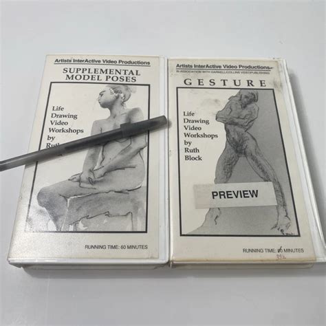 SUPPLEMENTAL NUDE MODEL Poses Ruth Block Art Drawing VHS Lot Of READ PicClick UK