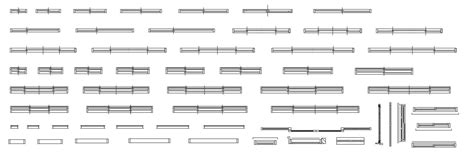 Window section CAD blocks in AutoCAD 2D drawing, dwg file, CAD file ...