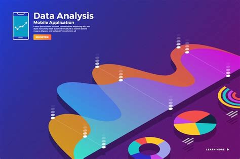 Illustration Konzept Isometrische Datenanalyse Und Bericht Statisch Mit