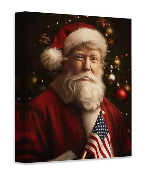 Amazon Santa Trump Unframed X Poster Merry Christmas