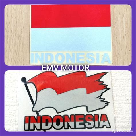 Sticker Bendera Indonesia Lazada Indonesia