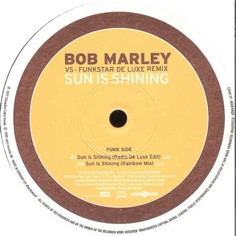 Bob Marley Vs Funkstar De Luxe Sun Is Shining Radio De Luxe Edit