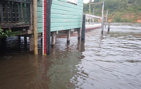 Rio Jari Volta A Subir Fica Pr Ximo Ao N Vel De Emerg Ncia E Defesa