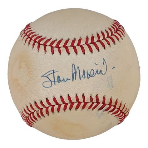 Stan Musial Signed Onl Baseball Beckett Pristine Auction