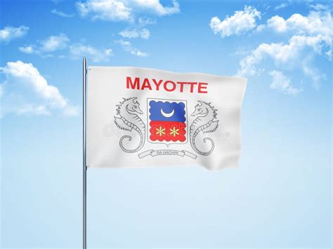 Mayotte Flag Vector Illustration Of Mayotte Flag Stock Vector