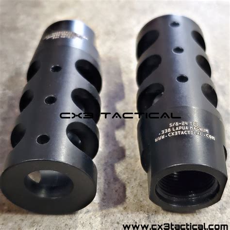 338 Lapua Magnum Muzzle Brake Compensator 58 24 Tpi Cx3tactical™