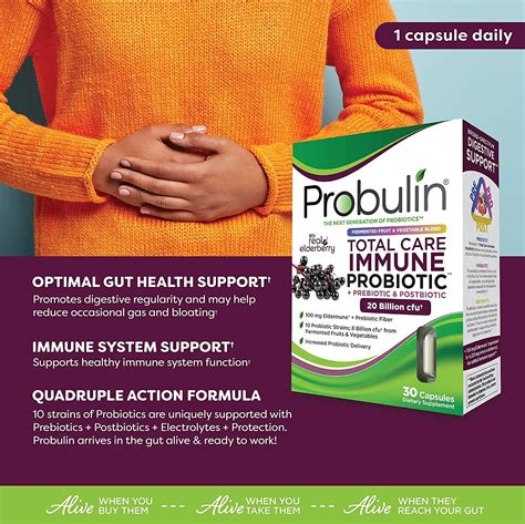 Probulin Total Care Probiotic Prebiotic And Postbiotic With Elderberry