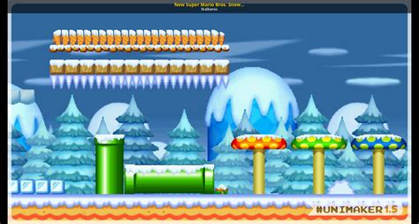 New Super Mario Bros Snow Theme Super Mario Unimaker Mods