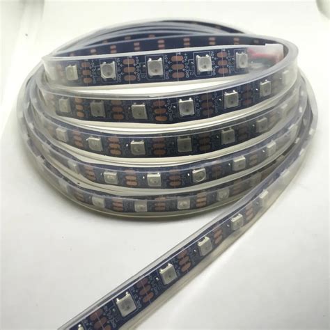 LED Strip DC 5V WS IC 2812 60 Leds M Black PCB Waterproof IP67 Dream