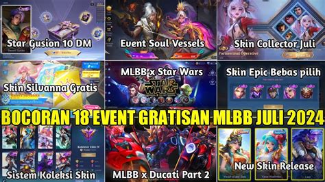 BOCORAN JADWAL RILIS 18 EVENT GRATISAN MOBILE LEGENDS JULI 2024 SKIN