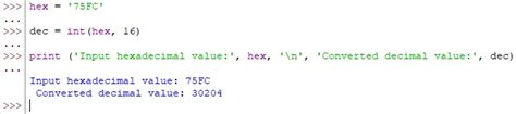 Converting Hex To Decimal In Python Real Quick Askpython